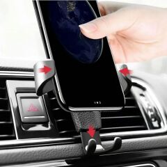 KanguruMarkt®  Araç İçi Klima Izgarasına Takılabilen Plastik Oto Telefon Tutucu Gravity