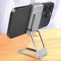 KanguruMarkt®  360 derece Dönen Tüm Telefon Tipleri İle Uyumlu Metal Telefon Standı Braket
