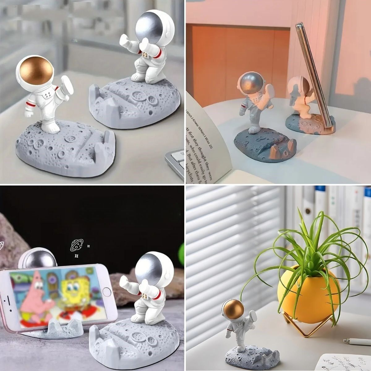 KanguruMarkt® Mini Astronot Model Telefon ve Tablet Tutucu Standı