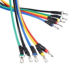 KanguruMarkt® 11 Parça Lateks Egzersiz Bandı Çekme Halatı Egzersiz Seti