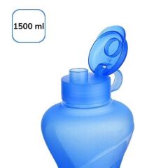 KanguruMarkt® 1500ML Kapasiteli Sporcu Tipi Suluk Pratik El Matarası