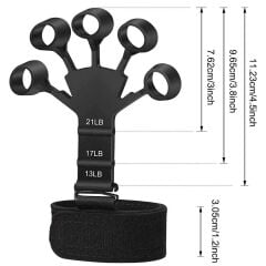 KanguruMarkt®  Esneyebilen Bilek Ve Kol Geliştirici Kavrama Güçlendirici El Parmak Spor Aparat