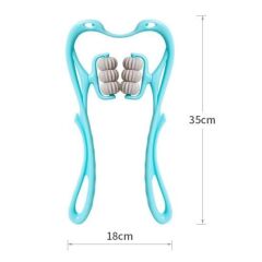 KanguruMarkt® Çok Fonksiyonlu Manuel Altı Tekerlekli Boyun Masaj Aleti