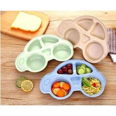 KanguruMarkt® Bebekler İçin Araba Şeklinde Sevimli Mama Tabağı Çocuk Tabldot