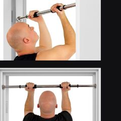 KanguruMarkt® Kapı veya Koridora Takılıp Ayarlanabilen Demiri Barfiks Aleti Kapı Barfiksi