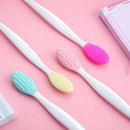 2 Adet Dudak Fırçası Peeling Etkili Gözenek Siyah Nokta Temizleyici