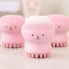 KanguruMarkt® Peeling Etkili Mini El Yüz Cilt Temizleme Fırçası Silikon Temizlenmesi Kolay  Siyah Nokta Gi