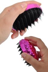 KanguruMarkt® Neon Pembe Düzleştirici Tarak Geniş AralıklıHer Saç Tipine Uygun Fırçalı Saç Düzleştirici
