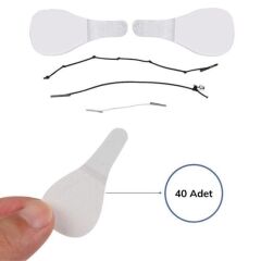 KanguruMarkt® 40 Adet Lastikli Yüz Kaş Göz Boyun Gerdirme Kaldırma Bantları