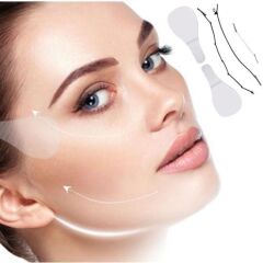 KanguruMarkt® 40 Adet Lastikli Yüz Kaş Göz Boyun Gerdirme Kaldırma Bantları