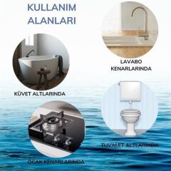 KanguruMarkt® Gri Su Sızdırmaz  Banyo Mutfak Lavabo Küvet İzolasyon Şerit Bant