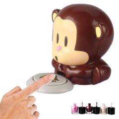 KanguruMarkt® Maymun Figürlü Hava Üfleyen Pratik  Kolay Hızlı Oje Kurutucu