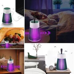 Şarjlı UV Işıklı Sineksavar Taşınabilir Gece Lambası