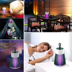 Şarjlı UV Işıklı Sineksavar Taşınabilir Gece Lambası