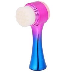 Çift İşlevli Renkli Cilt Yüz Temizleme Fırçası