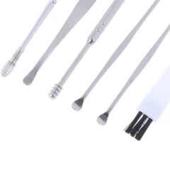 6 Parça Paslanmaz Çelik Kulak Bakım Çubuk Seti