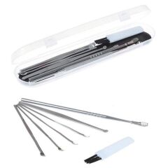 6 Parça Paslanmaz Çelik Kulak Bakım Çubuk Seti