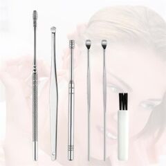 6 Parça Paslanmaz Çelik Kulak Bakım Çubuk Seti