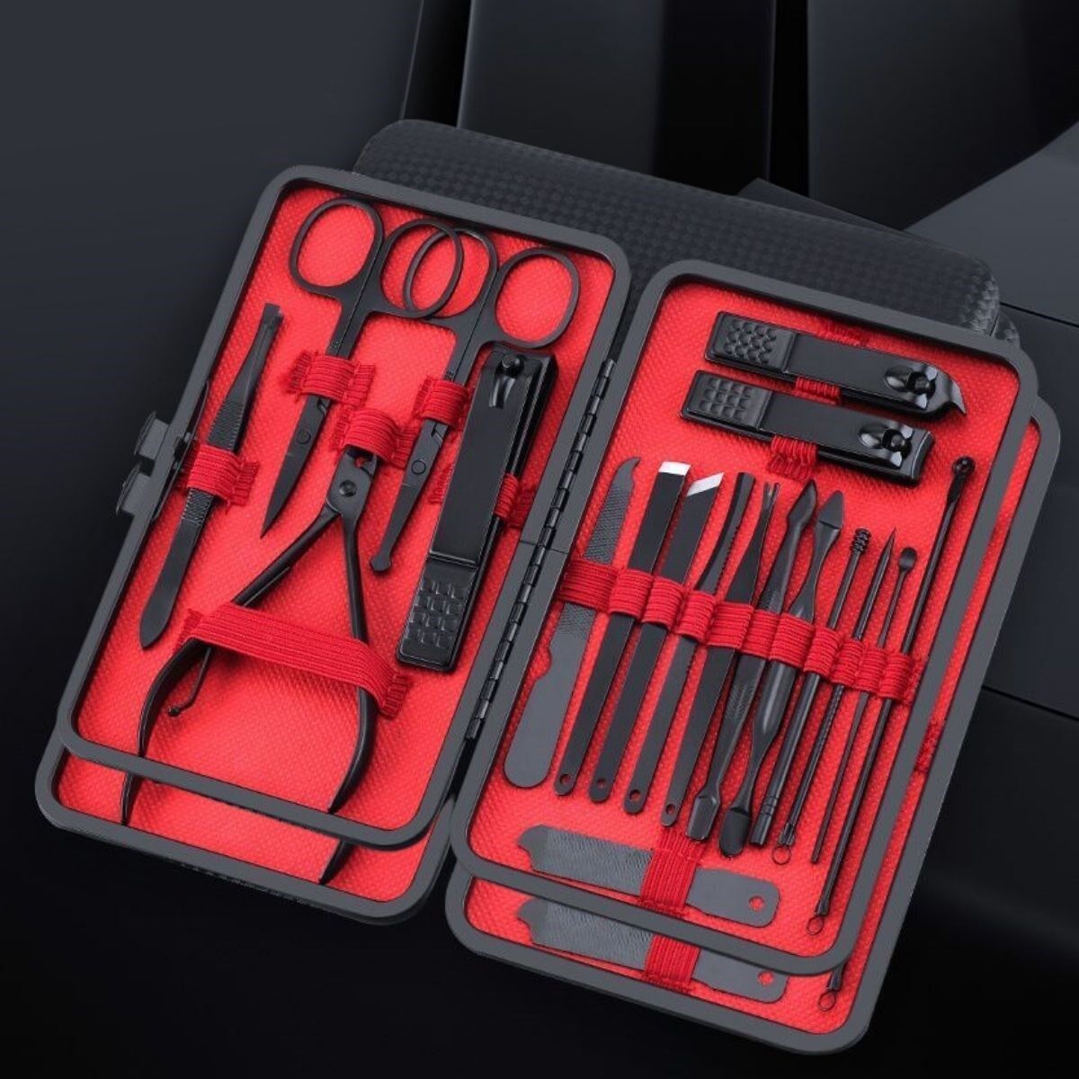 KanguruMarkt® 18 Parça Çanta Tipi Manikür Pedikür Tırnak Bakım Seti