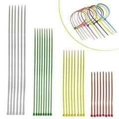 KanguruMarkt® 30 Parça Plastik Kablo Kelepçe Seti Kablo Düzenleyici Bağlama Bantları