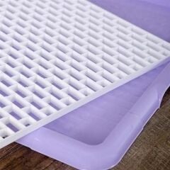 KanguruMarkt® Pratik Lavabo Tezgah Üstü Bulaşık Kurutmalığı Süzmatik 22x40 cm