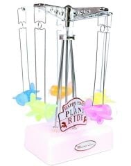 Hareketli Uçaklı Kurmalı Küçük Müzik Kutusu Aleti