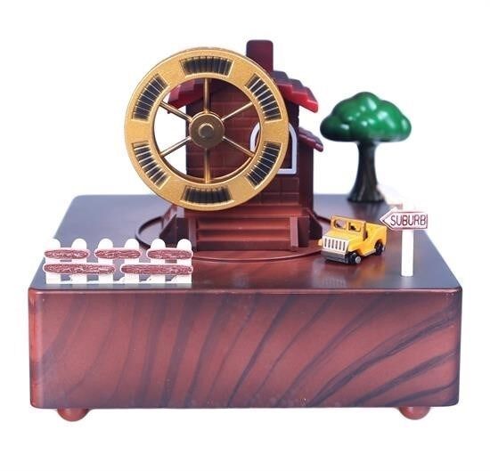 KanguruMarkt® Şehir Etrafında Dönen Uçak Müzik Kutusu