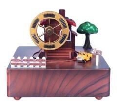 KanguruMarkt® Şehir Etrafında Dönen Uçak Müzik Kutusu