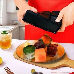 KanguruMarkt® 6'lı XL Küp Şeklinde Silikon Kolay Çıkabilen Buz Kalıbı