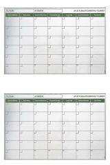 KanguruMarkt® Manyetik Yapışkanlı Bir Aylık Program Planlayıcı Takvim 85x56 cm