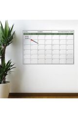 KanguruMarkt® Manyetik Yapışkanlı Bir Aylık Program Planlayıcı Takvim 85x56 cm