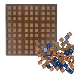 KanguruMarkt® 9 Bölümlü Ahşap Sudoku Eğitici Oyun Seti