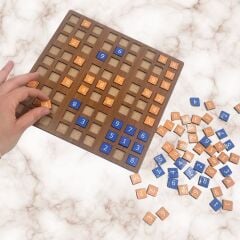 KanguruMarkt® 9 Bölümlü Ahşap Sudoku Eğitici Oyun Seti