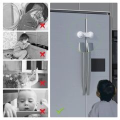 Bebek Güvenliği Çekmece ve Dolap İçin Kendiliğinde Yapışkanlı Kilit