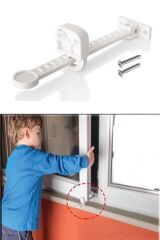 KanguruMarkt® Bebek Çocuk Evcil Hayvan Güvenlik Ayarlanabilir Koruyucu Pencere Havalandırma Kilidi