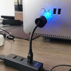 USB Sese Duyarlı 8 Farklı Mod Işıklı LED Atmosfer Işığı