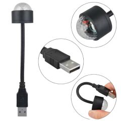 USB Sese Duyarlı 8 Farklı Mod Işıklı LED Atmosfer Işığı