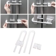 KanguruMarkt® Bebek Çocuk Çekmece ve Dolap Koruma Raylı Güvenlik Sistemi Emniyet Kilidi