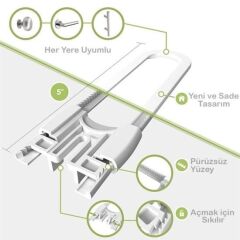 Bebek Çekmece ve Dolap Raylı Güvenlik Sistemi Emniyet Kilidi