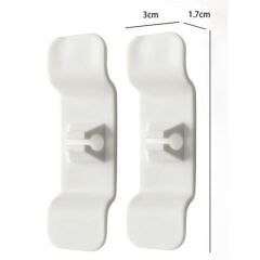 KanguruMarkt®  6'lı Pratik Kablo Toparlayıcı Yapışkanlı Klips Mutfak Air Fryer Kettle Kahve Tost Makinası