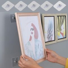 Süper Güçlü Çerçeve Askısı Yapışkanlı Raf Tutucu Askı 4 Adet