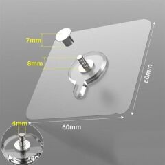 Süper Güçlü Çerçeve Askısı Yapışkanlı Raf Tutucu Askı 4 Adet