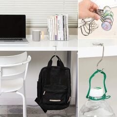 KanguruMarkt® Masaya Takılabilen Çanta Askısı Çanta Tipi Pratik Metal Çanta Kanca