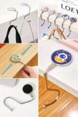 KanguruMarkt® Masaya Takılabilen Çanta Askısı Çanta Tipi Pratik Metal Çanta Kanca