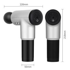 KanguruMarkt®  6 Farklı Seviyeli Titreşimli 4 Farklı Başlıklı Büyük Boy Masaj Tabancası