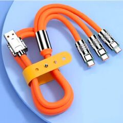 3 in 1 Type-C + Micro Usb + Lightning Hızlı Şarj Kablosu