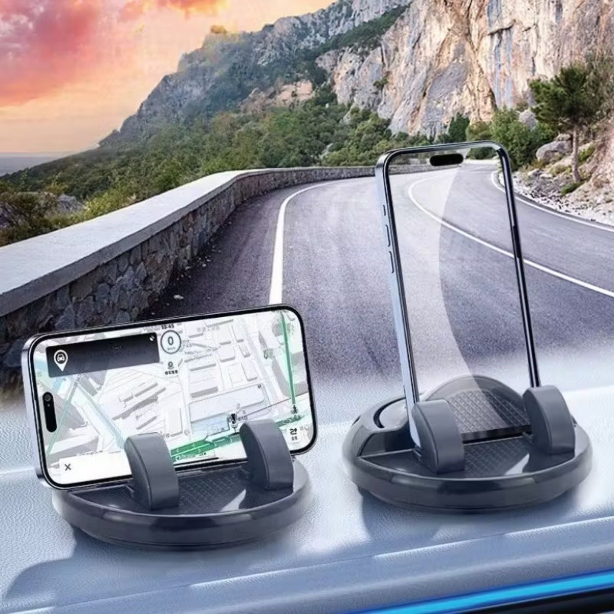 Numaratörlü Güçlü Yapışkanlı 360 Derece Araç İçi Telefon Tutucu