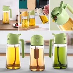 KanguruMarkt®  2si 1arada Yağ Dökücü ve Spreyli Yağdanlık Cam Yağ Püskürtücü