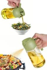 KanguruMarkt®  2si 1arada Yağ Dökücü ve Spreyli Yağdanlık Cam Yağ Püskürtücü