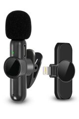 KanguruMarkt® Type C Uyumlu İphone Dönüştürücülü Kablosuz Yaka Mikrofonu Android ve İphone Uyumlu Mini Mikrofon
